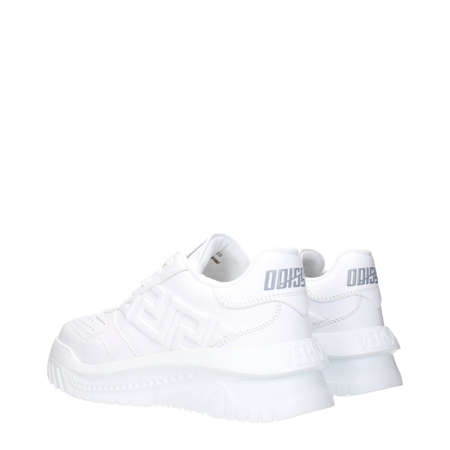 Weiße Ledersneaker von Versace