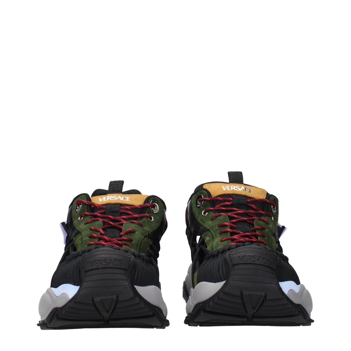 Versace – Mehrfarbige Sport-Sneaker aus Leder