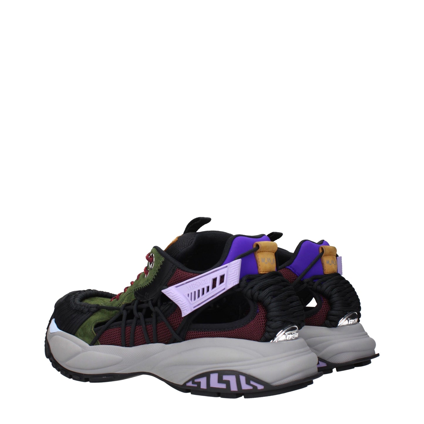 Versace – Mehrfarbige Sport-Sneaker aus Leder