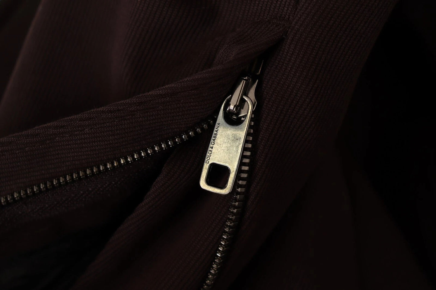 Dolce &amp; Gabbana – Enge Hose aus Baumwollstretch in Bordeaux