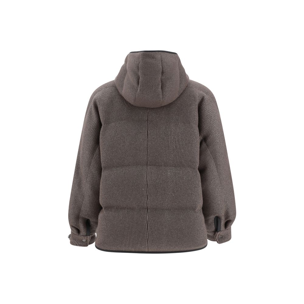 Brunello Cucinelli Lurex Daunenjacke
