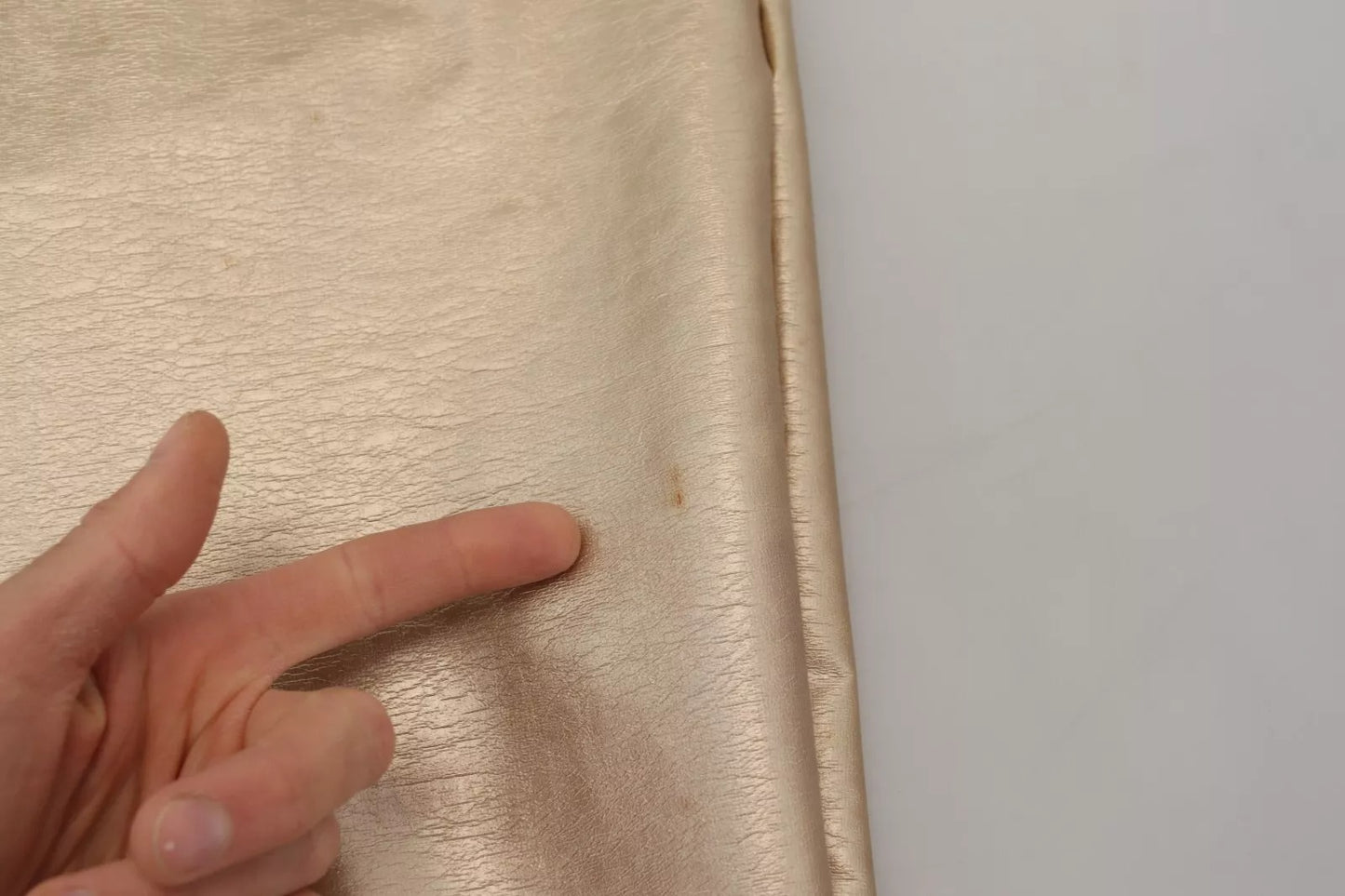 Dolce &amp; Gabbana – Gerade Hose aus Polyester in Metallic-Gold