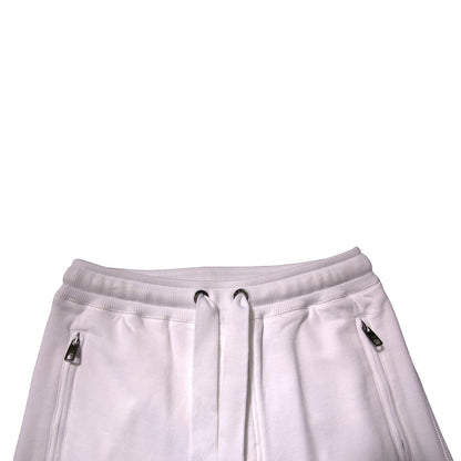 Dolce &amp; Gabbana – Weiße Jogginghose aus Baumwolle mit Logoband