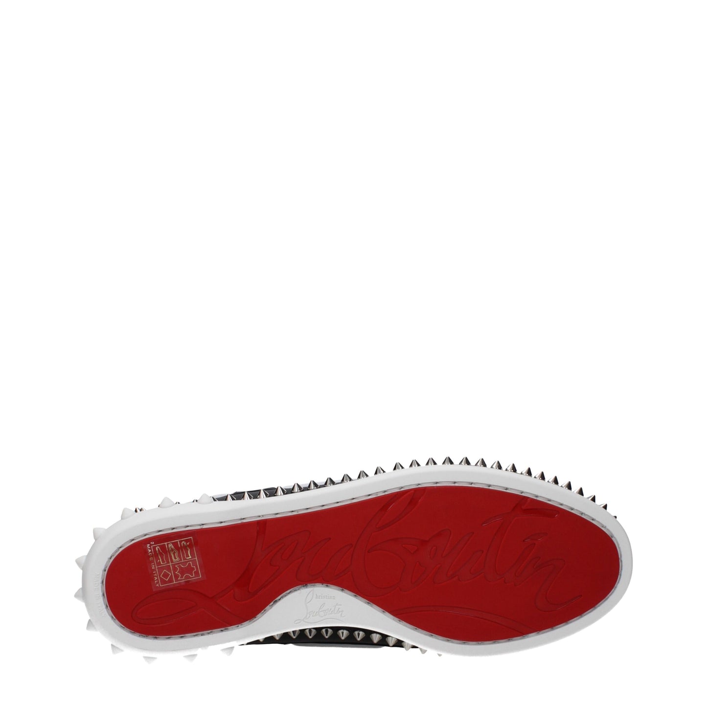 Christian Louboutin – Slipper aus schwarzem Leder