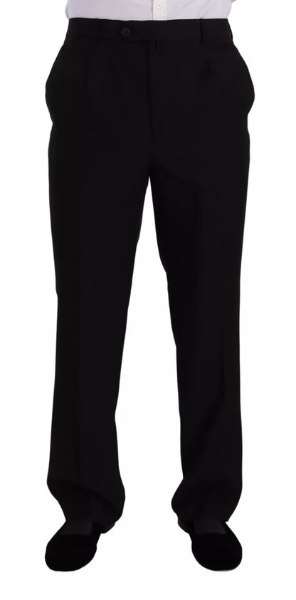 Domenico Tagliente – Blauer, einreihiger, formeller, zweiteiliger Anzug aus Polyester