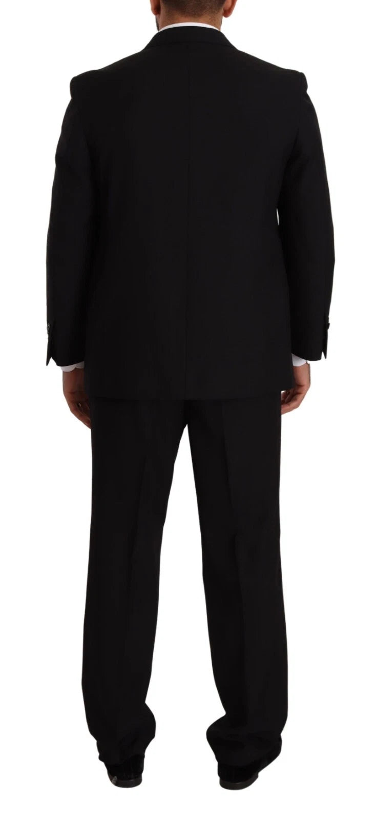 Domenico Tagliente – Blauer, einreihiger, formeller, zweiteiliger Anzug aus Polyester