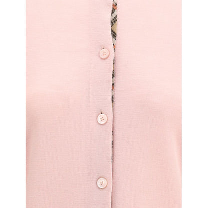 Burberry – Strickjacke aus Wolle mit Karomuster