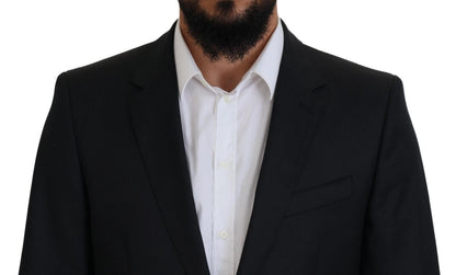 Dolce &amp; Gabbana – 2-teiliger MARTINI-Anzug aus melierter grauer Wolle