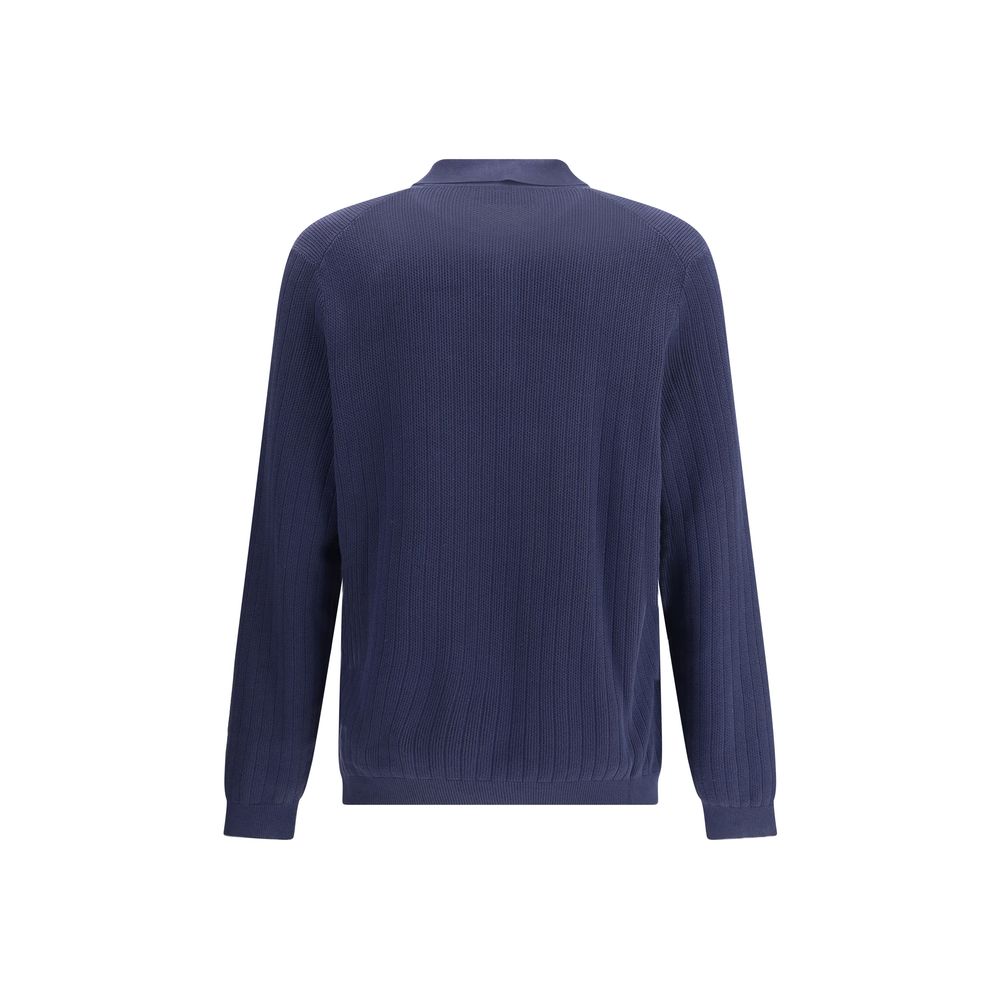 Brunello Cucinelli Blaues Baumwoll-Sweatshirt