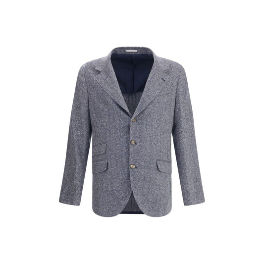 Brunello Cucinelli Blauer Wollblazer