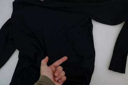 Dolce &amp; Gabbana – Schwarzer Kaschmirpullover mit Rundhalsausschnitt