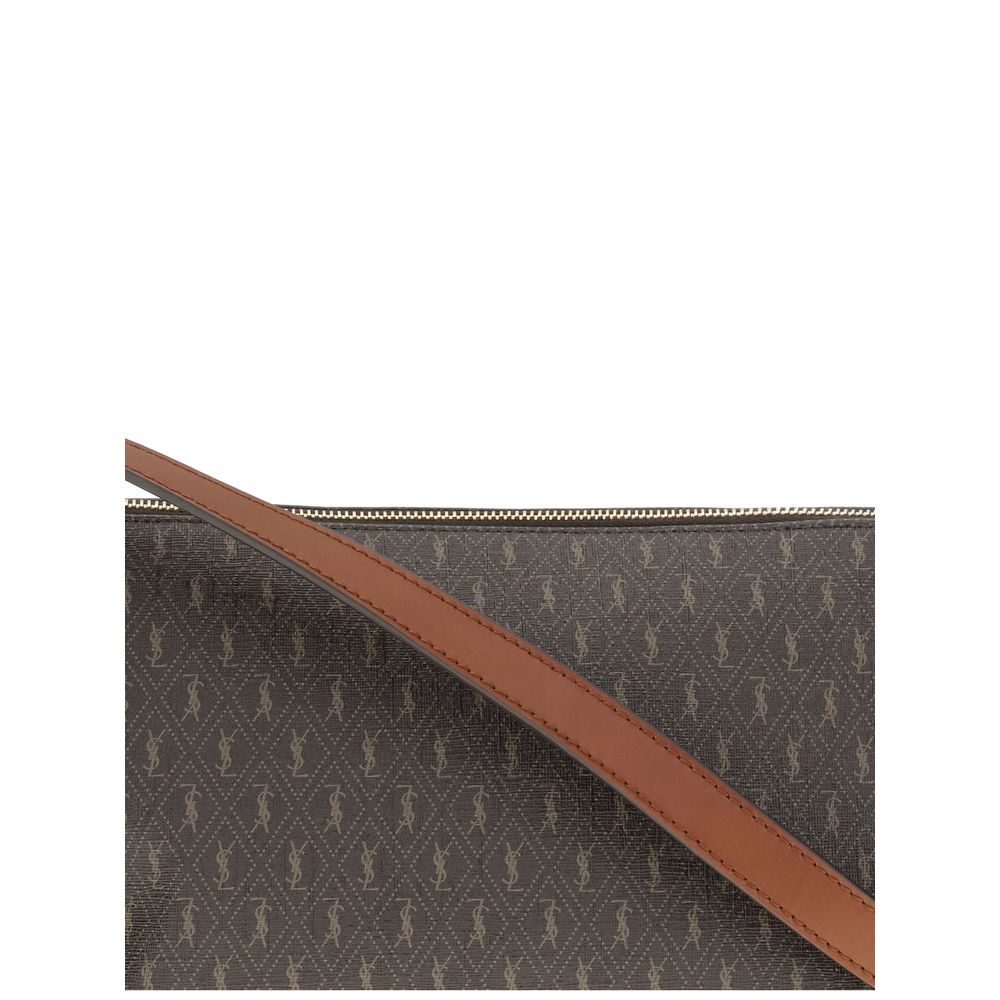 Saint Laurent Schultertasche aus braunem Leder