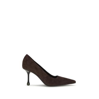 Jimmy Choo – Pumps mit hohem Absatz aus braunem Leder