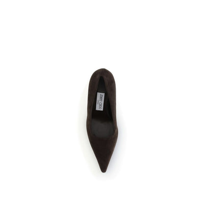 Jimmy Choo – Pumps mit hohem Absatz aus braunem Leder