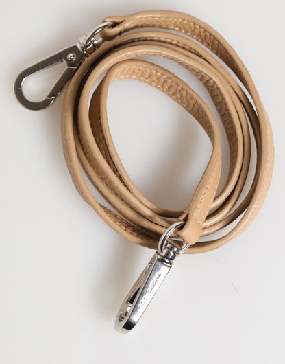 Dolce &amp; Gabbana – Großes Umhängekartenetui aus Kalbsleder in Beige