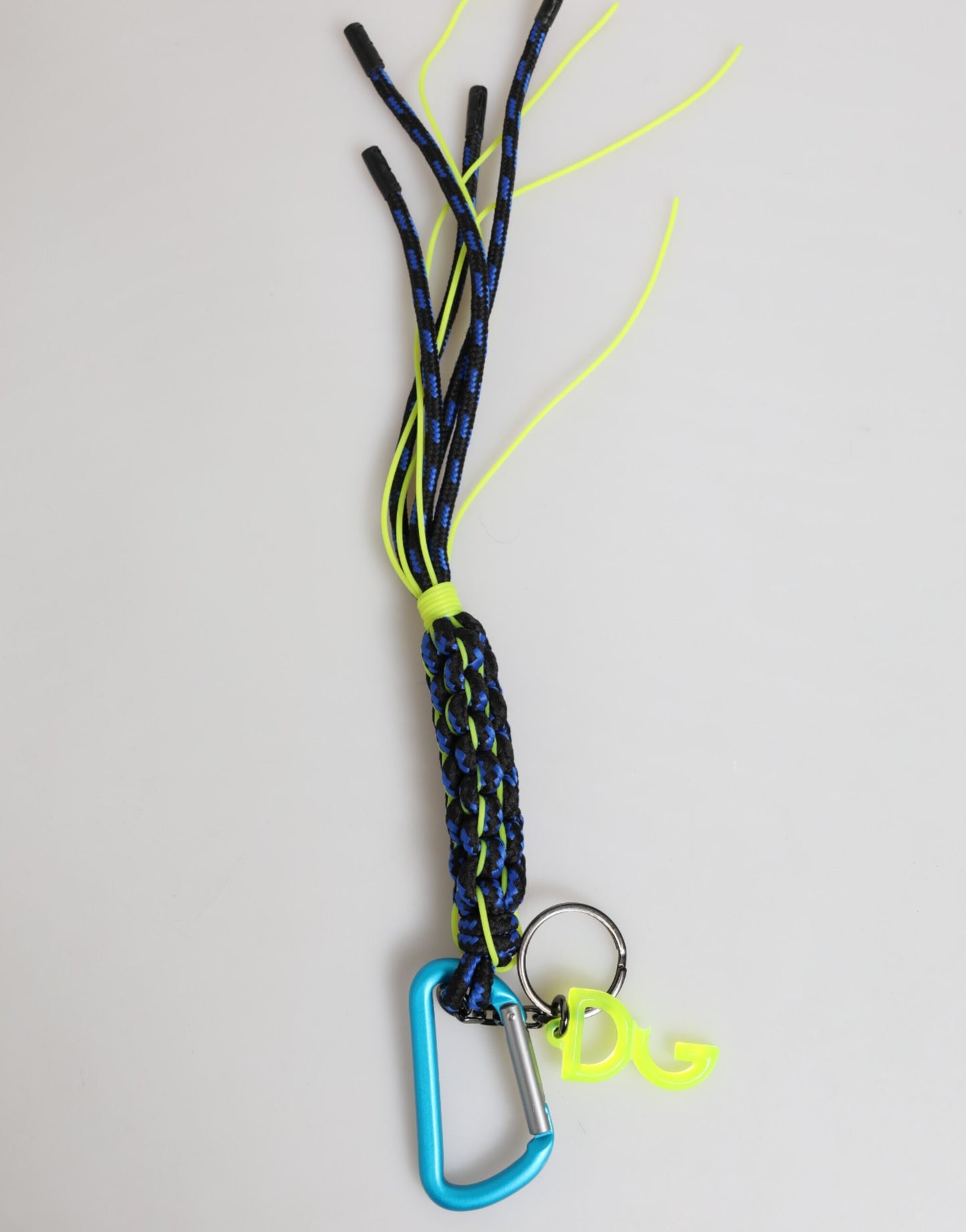 Dolce &amp; Gabbana Mehrfarbiger Schlüsselanhänger mit DG-Logo aus Polyesterband