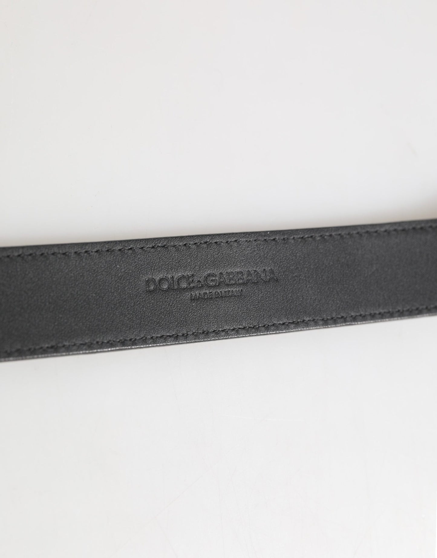 Dolce &amp; Gabbana Halsband aus strukturiertem Leder in Silber und Gold