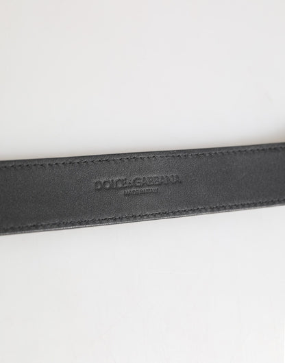 Dolce &amp; Gabbana Halsband aus strukturiertem Leder in Silber und Gold