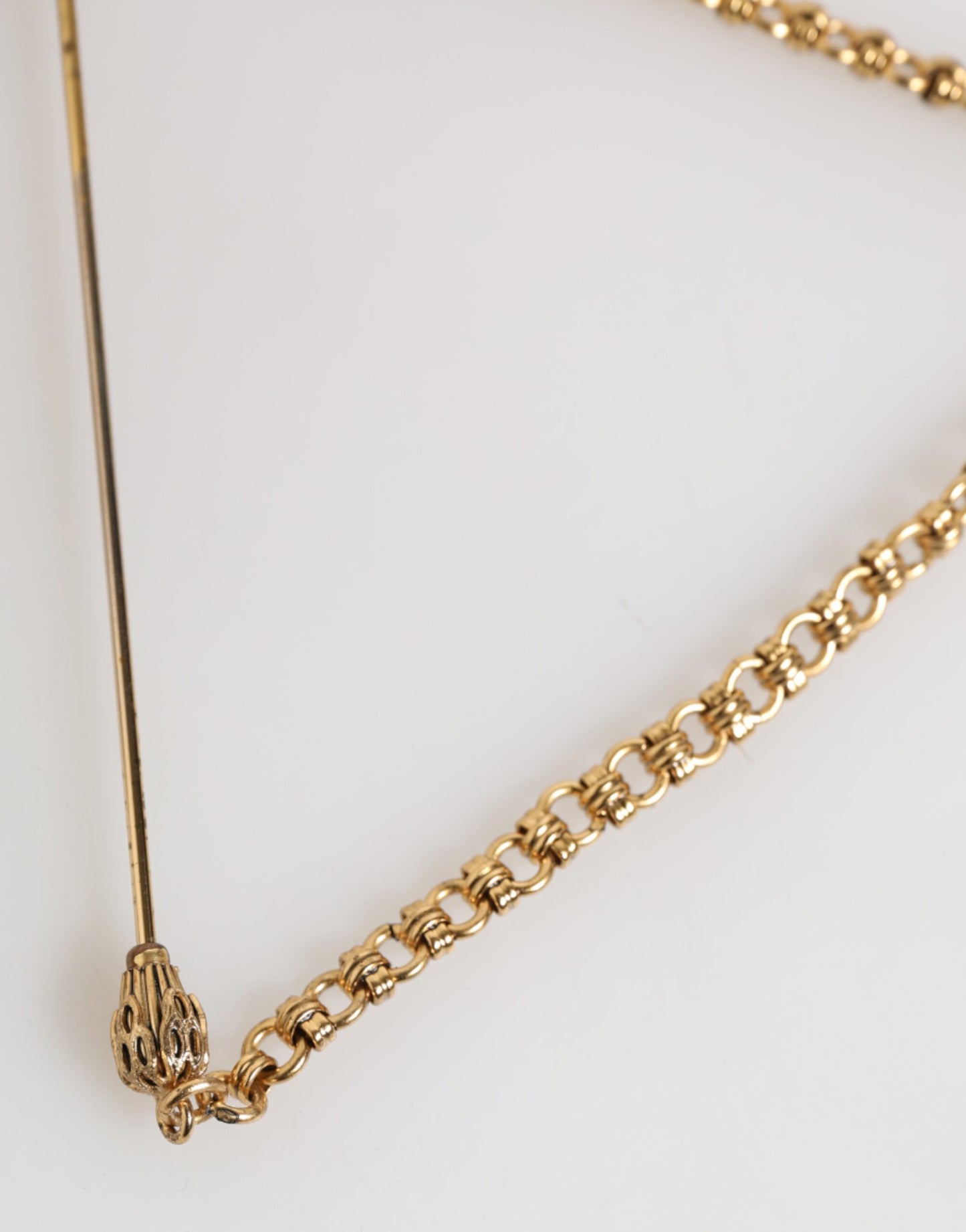 Dolce &amp; Gabbana Reversnadel Messing Kupfer Revolver Herren Accessoires Brosche