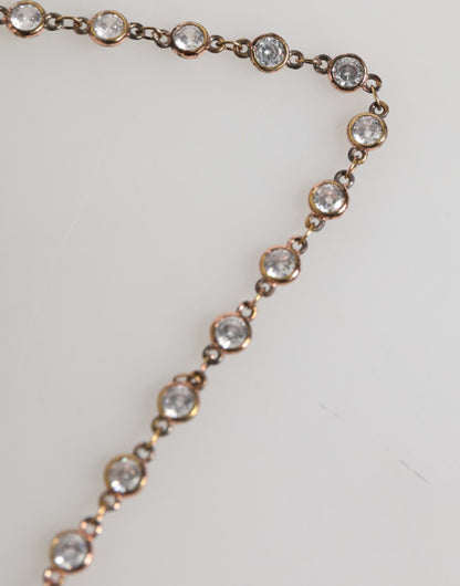 Dolce &amp; Gabbana Anstecknadel DG Logo Goldkette Herren Accessoires Brosche