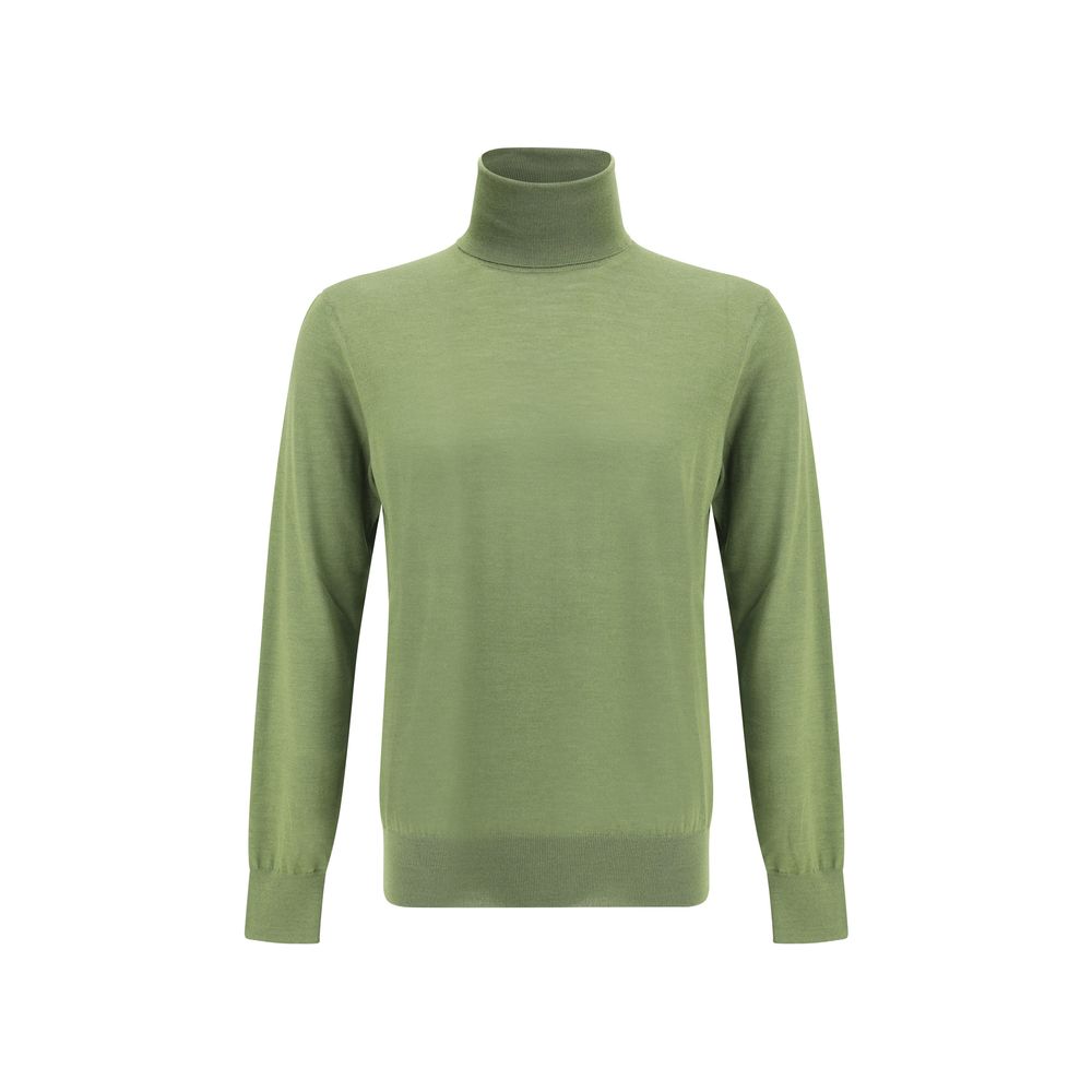 Saint Laurent Green Wool Turtleneck