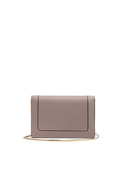 Giada Puderrosa Leder Clutch