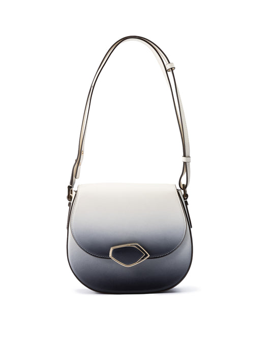 Giada Schultertasche aus zweifarbigem Leder