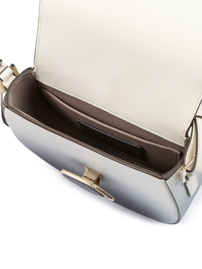 Giada Schultertasche aus zweifarbigem Leder