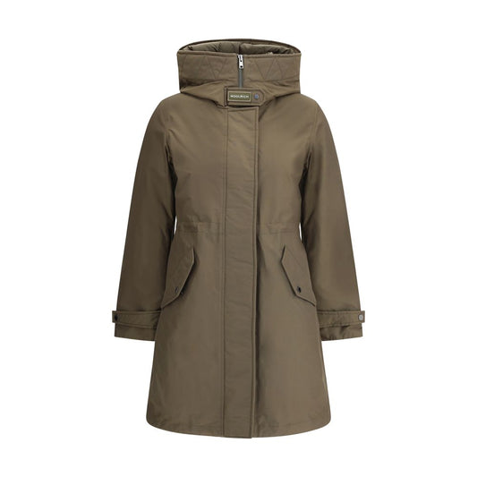 Woolrich Grüne Baumwollparka