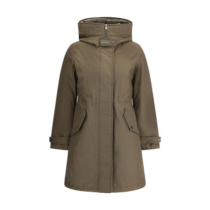 Woolrich Green Cotton Parka