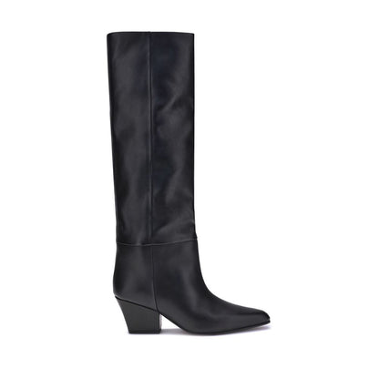 Paris Texas Black Calf Leather Bos Taurus Boots