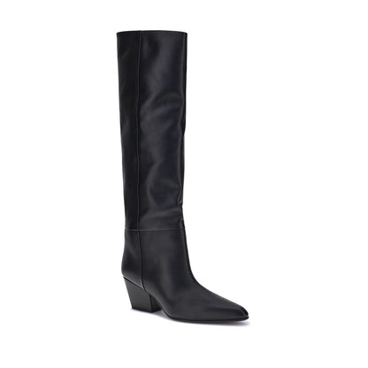Paris Texas Black Calf Leather Bos Taurus Boots