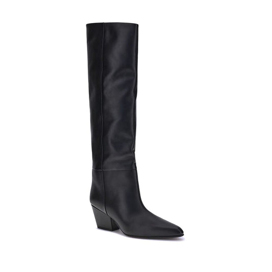 Paris Texas Black Calf Leather Bos Taurus Boots