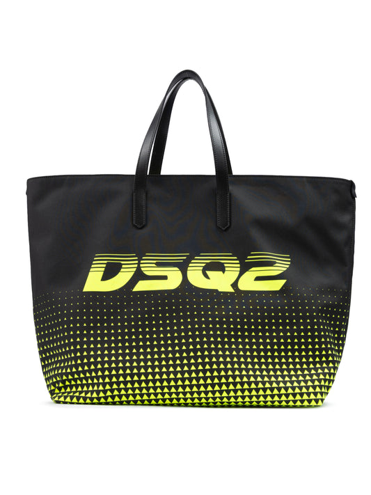 Dsquared² Zweifarbige Einkaufstasche aus Polyester mit Logo