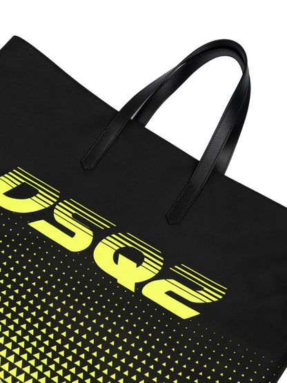 Dsquared² Zweifarbige Einkaufstasche aus Polyester mit Logo