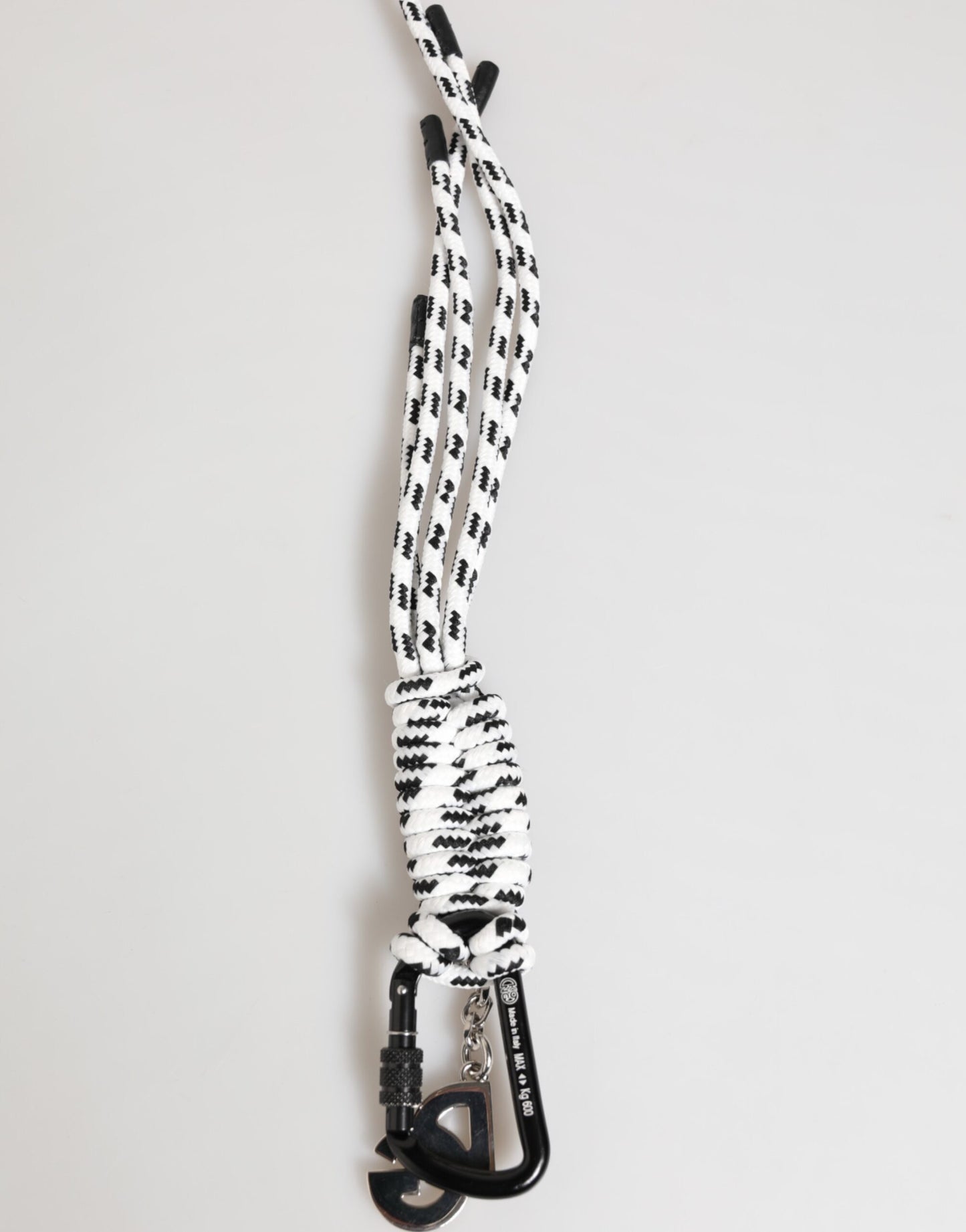 Dolce &amp; Gabbana Mehrfarbiger Schlüsselanhänger mit DG-Logo aus Polyesterband