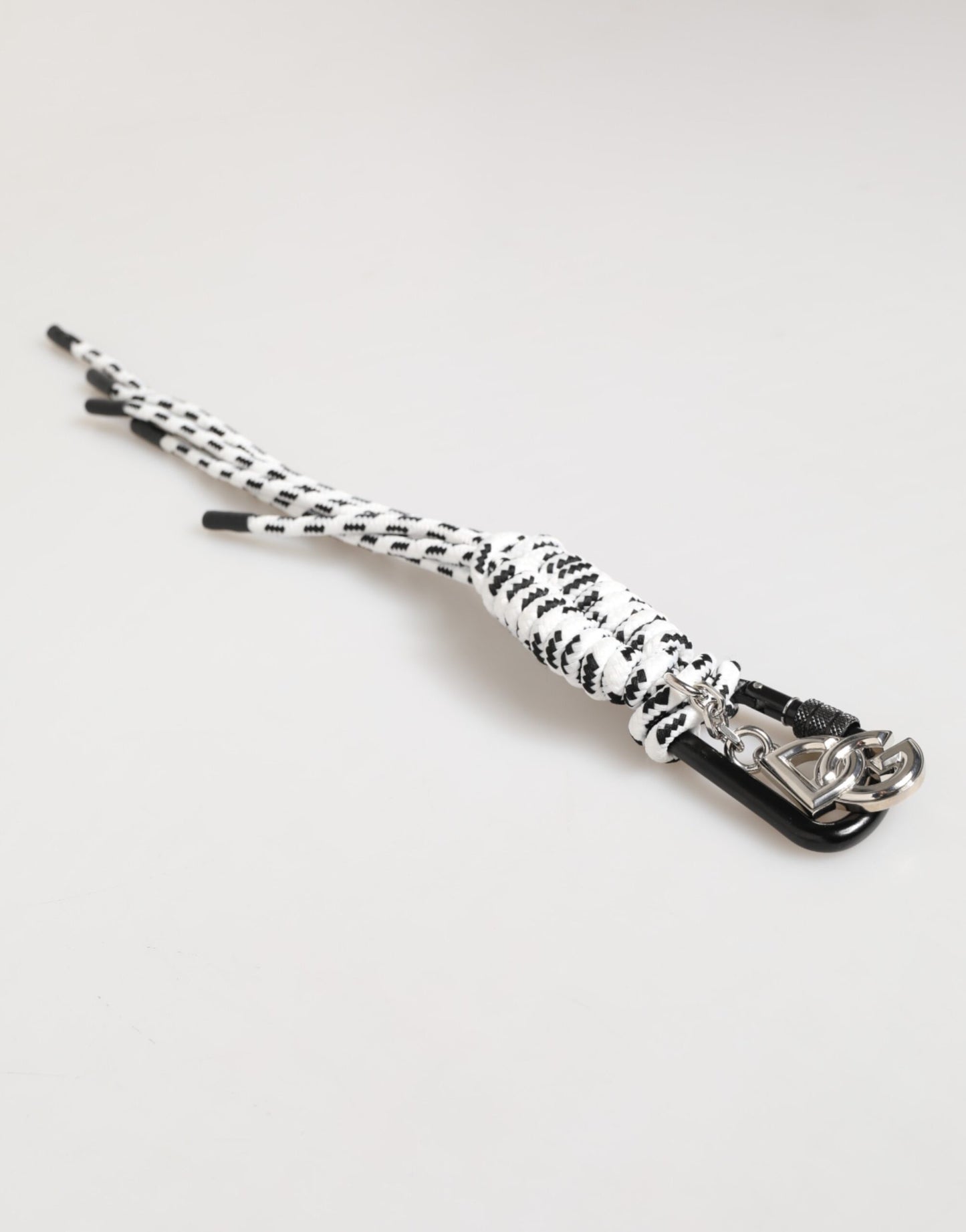 Dolce &amp; Gabbana Mehrfarbiger Schlüsselanhänger mit DG-Logo aus Polyesterband