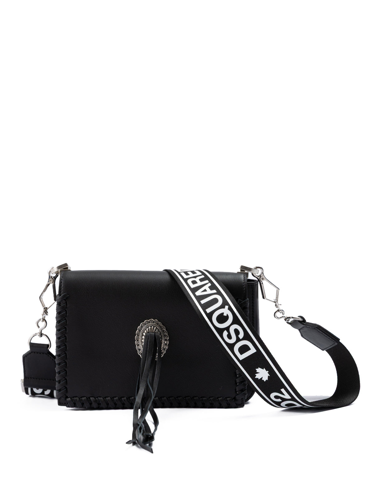 Dsquared² Schwarze Umhängetasche aus Leder