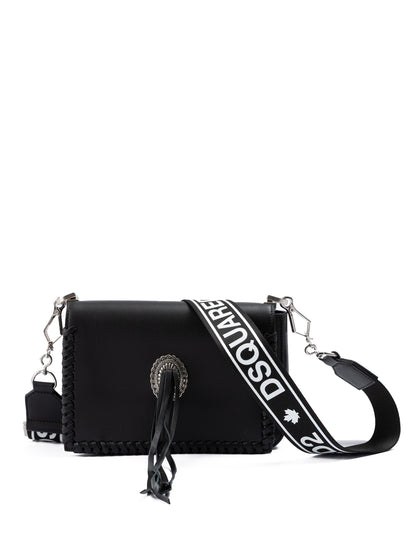 Dsquared² Schwarze Umhängetasche aus Leder