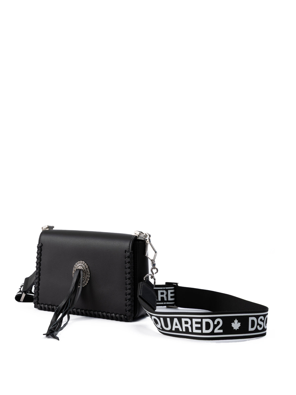Dsquared² Schwarze Umhängetasche aus Leder