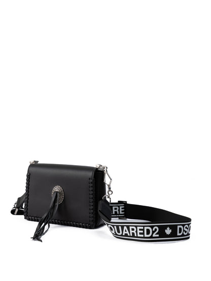 Dsquared² Schwarze Umhängetasche aus Leder