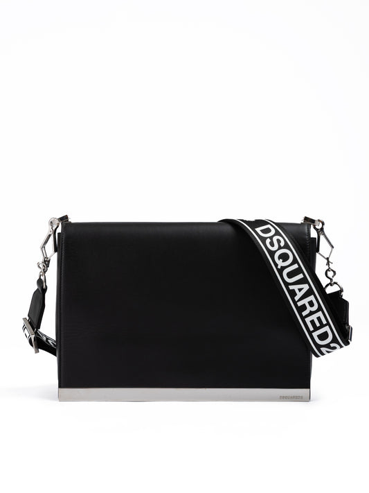 Dsquared² Schwarze Umhängetasche aus Leder