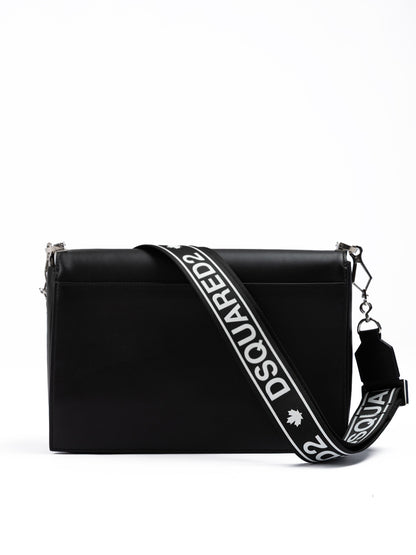 Dsquared² Schwarze Umhängetasche aus Leder