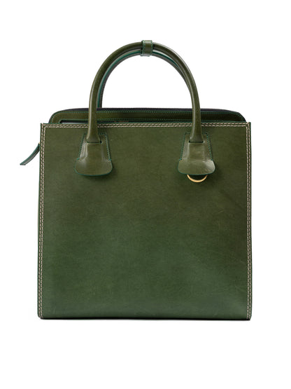 Dsquared² Green Leather Tote Bag
