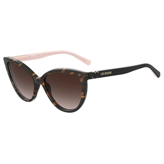 Love Moschino – Braune Acetat-Sonnenbrille