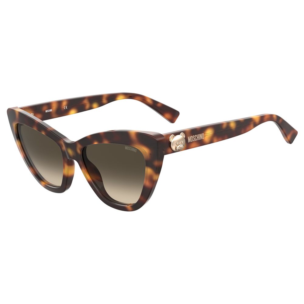 Moschino – Braune Acetat-Sonnenbrille
