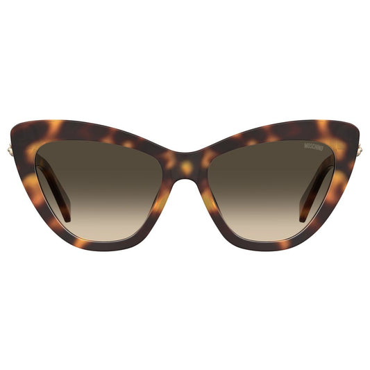 Moschino – Braune Acetat-Sonnenbrille