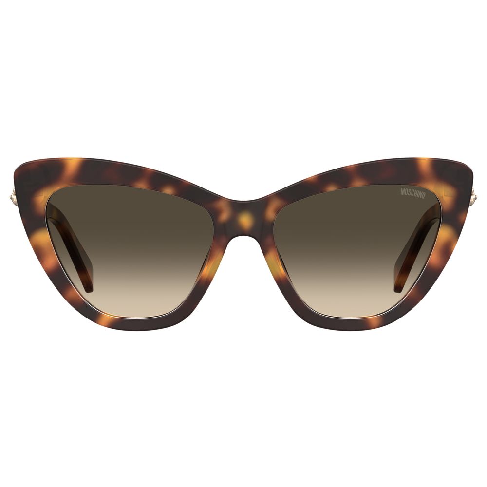 Moschino – Braune Acetat-Sonnenbrille