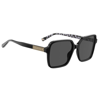 Love Moschino – Schwarze Acetat-Sonnenbrille