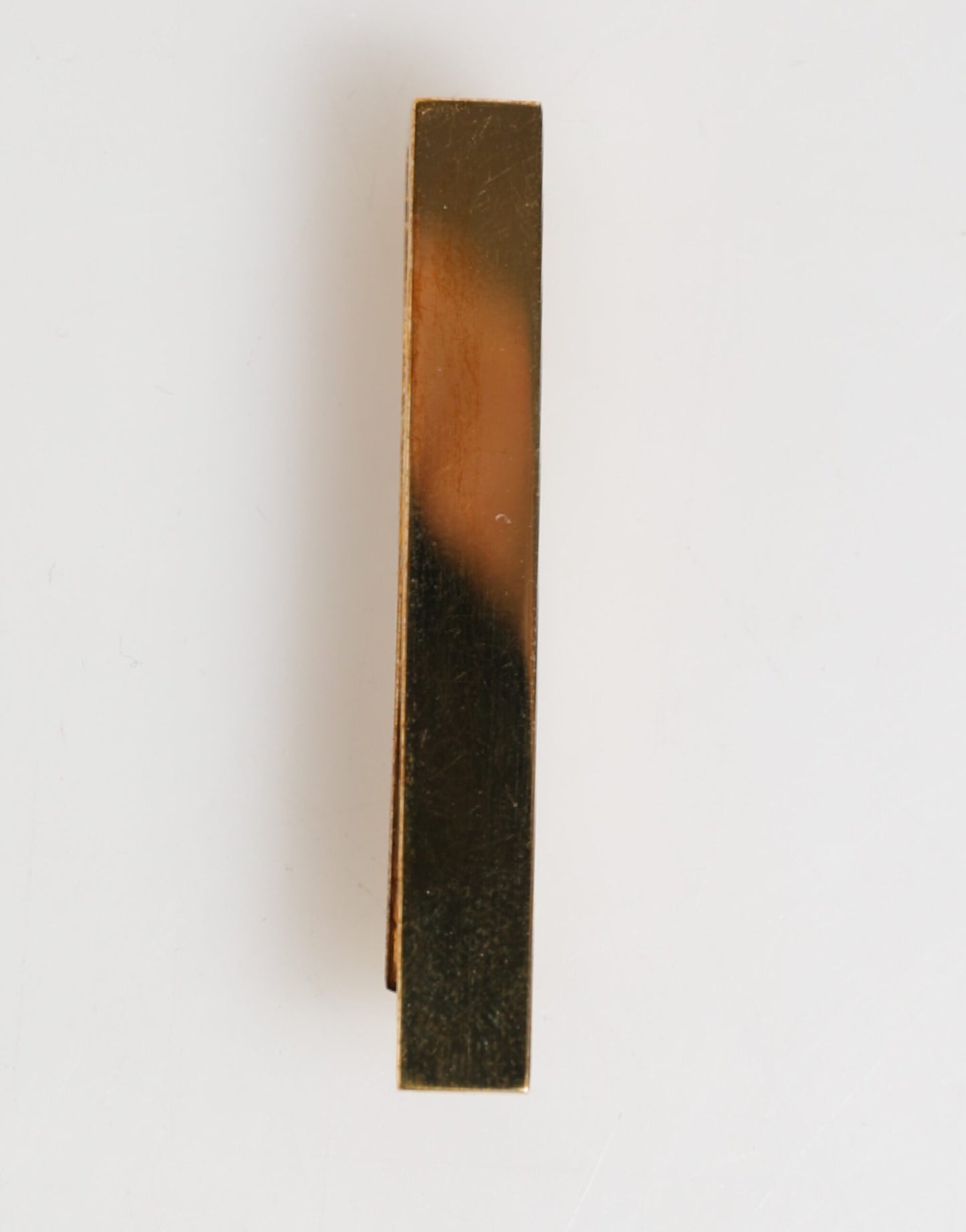 Dolce &amp; Gabbana Goldfarbenes Messing-Logo für Herren, Accessoire, Krawattenklammer